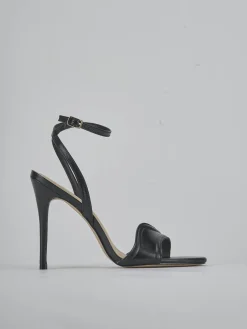 Sandali tacco 10cm pelle nero