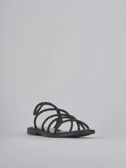 Sandali tacco 1cm pelle nero