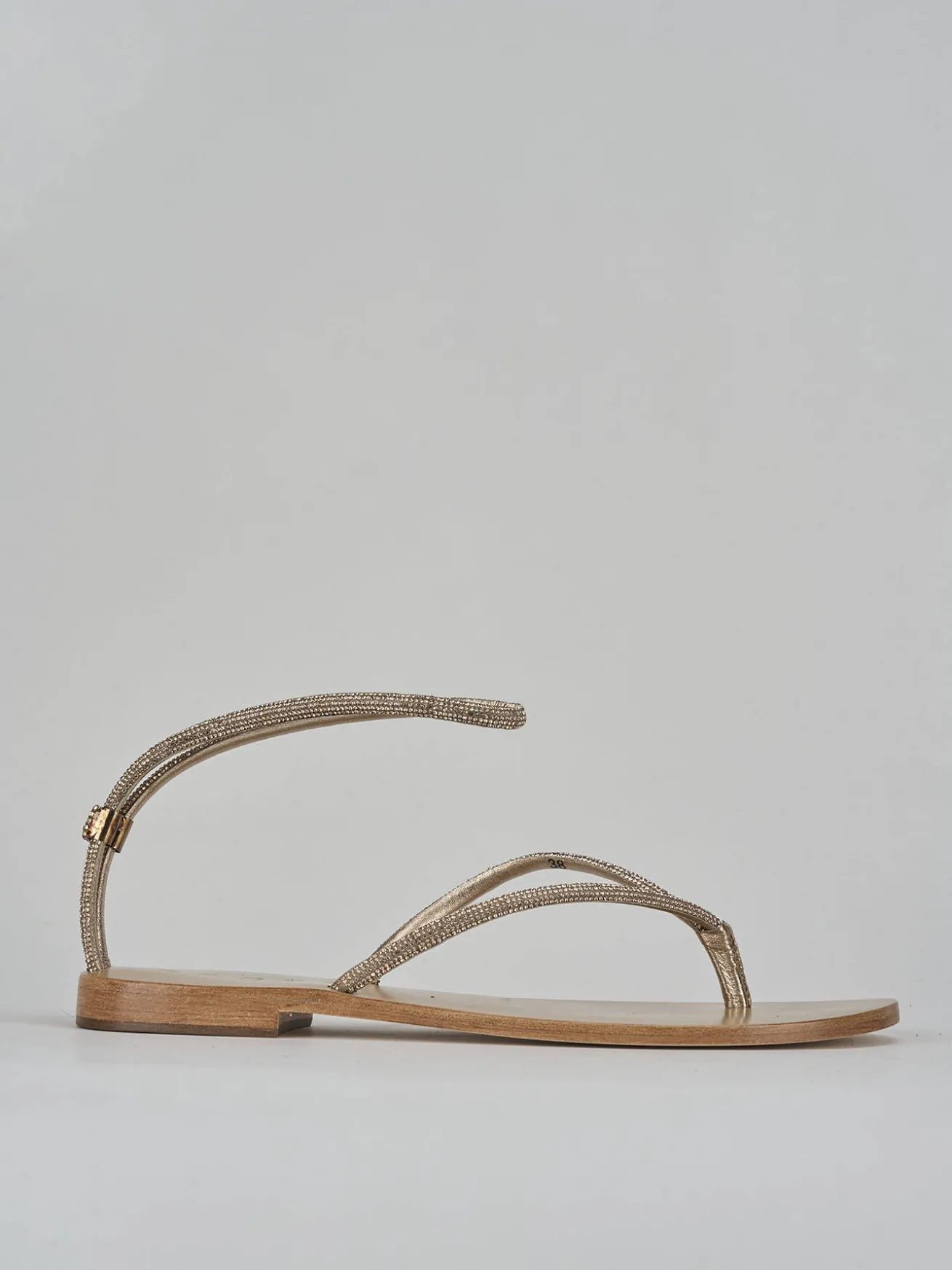 Sandali tacco 1cm pelle rosa