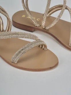 Sandali tacco 1cm pelle rosa