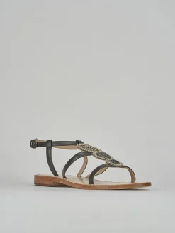 Sandali tacco 1cm pelle testa