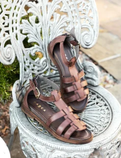 Sandali tacco 1cm pelle testa