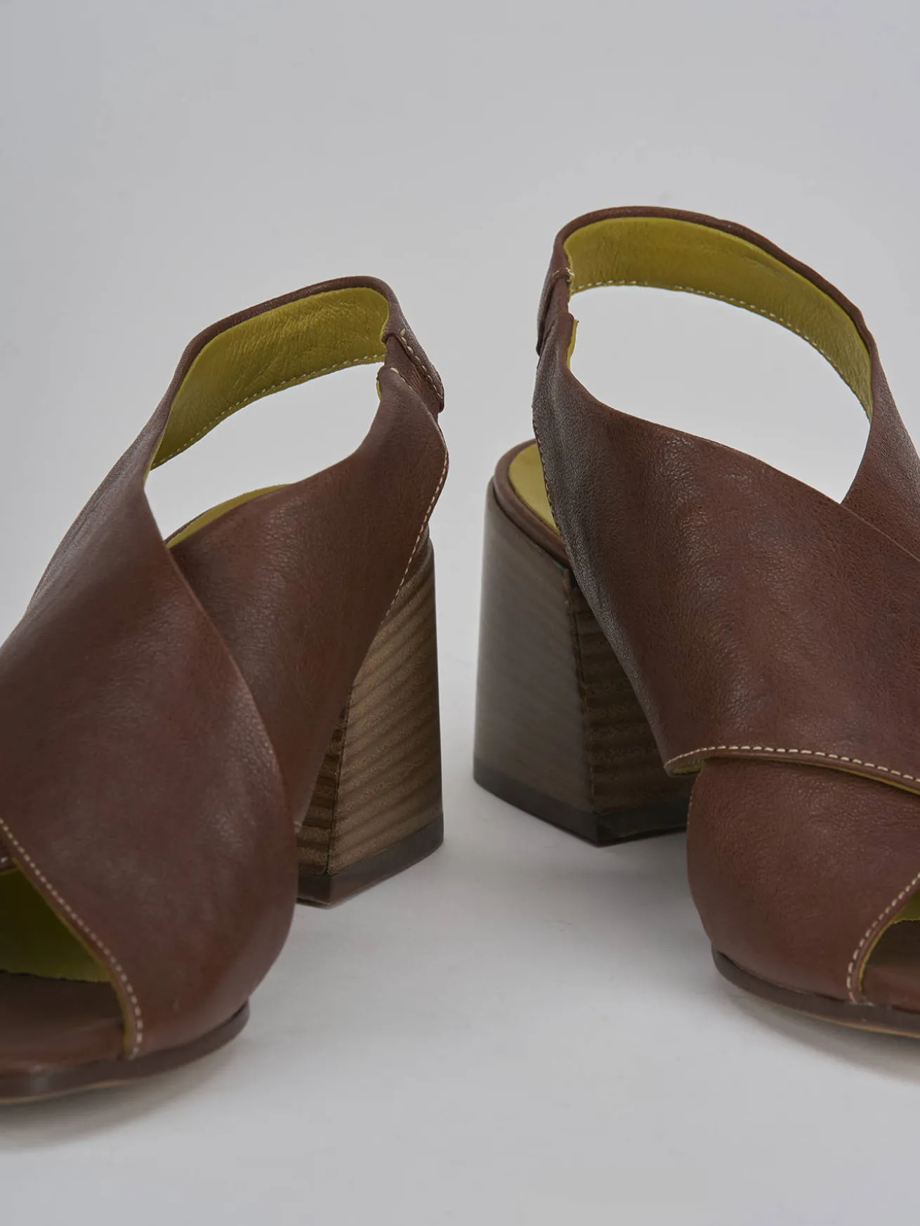 Sandali tacco 5cm pelle testa