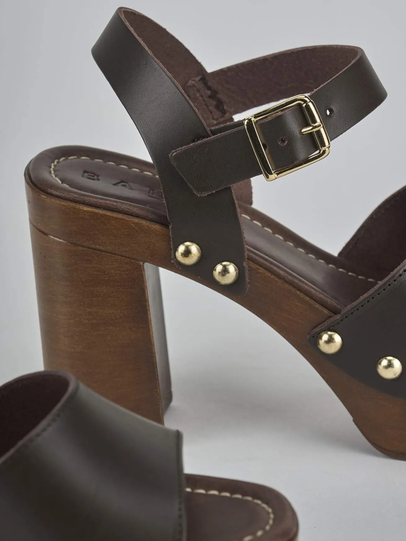 Sandali tacco 10cm pelle testa