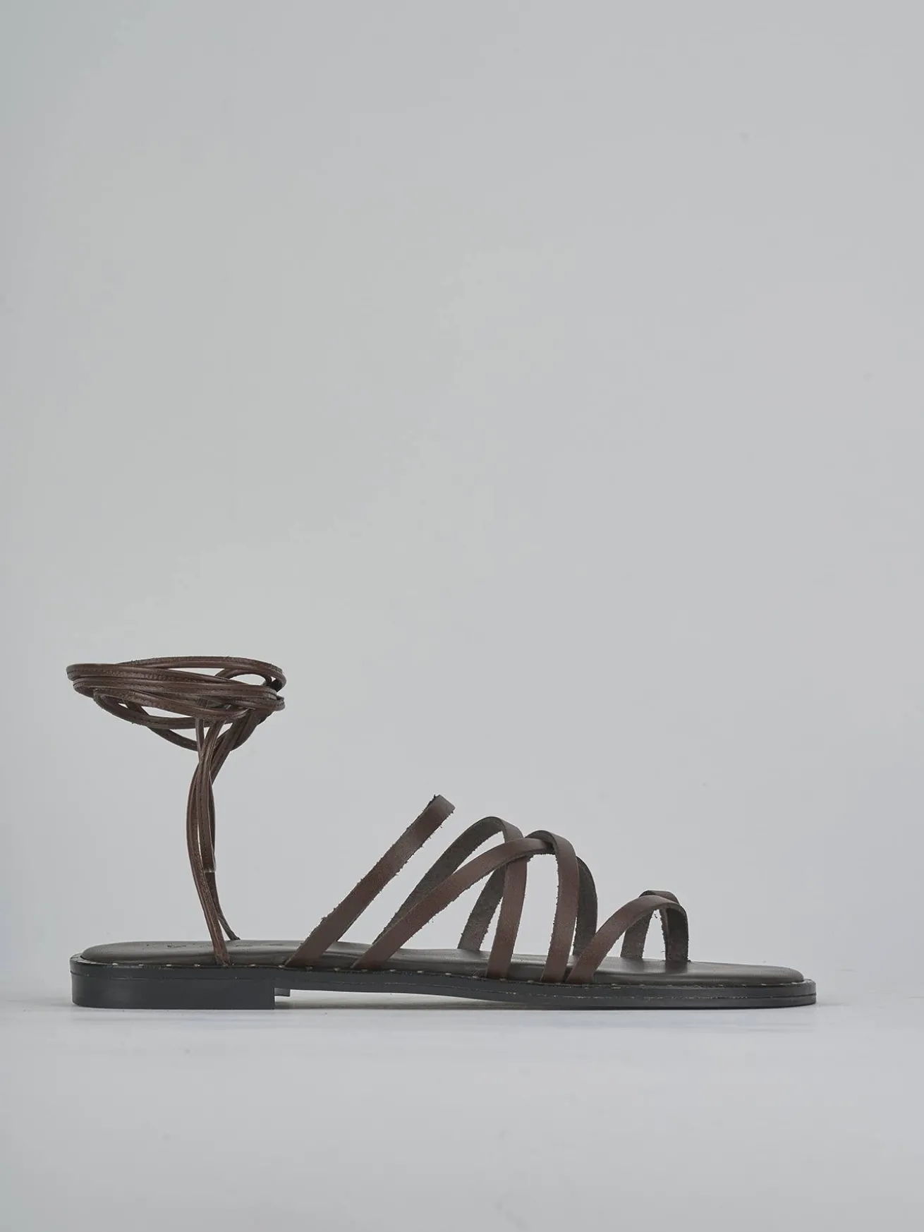 Sandali tacco 1cm pelle testa