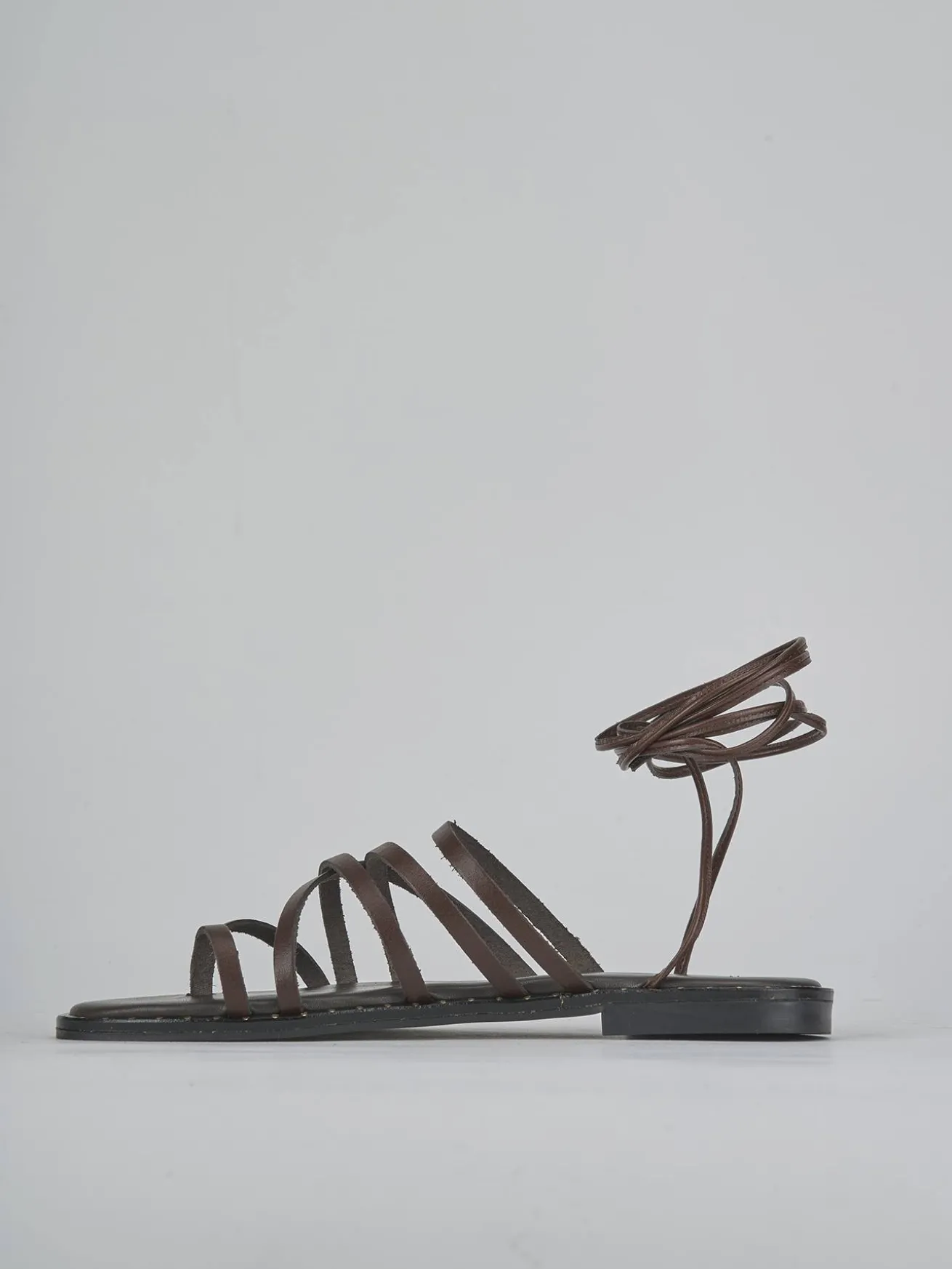 Sandali tacco 1cm pelle testa