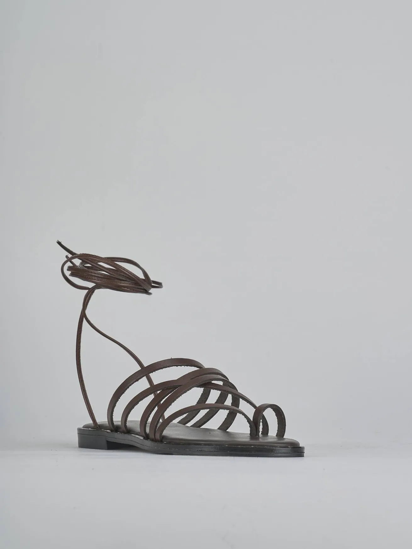 Sandali tacco 1cm pelle testa