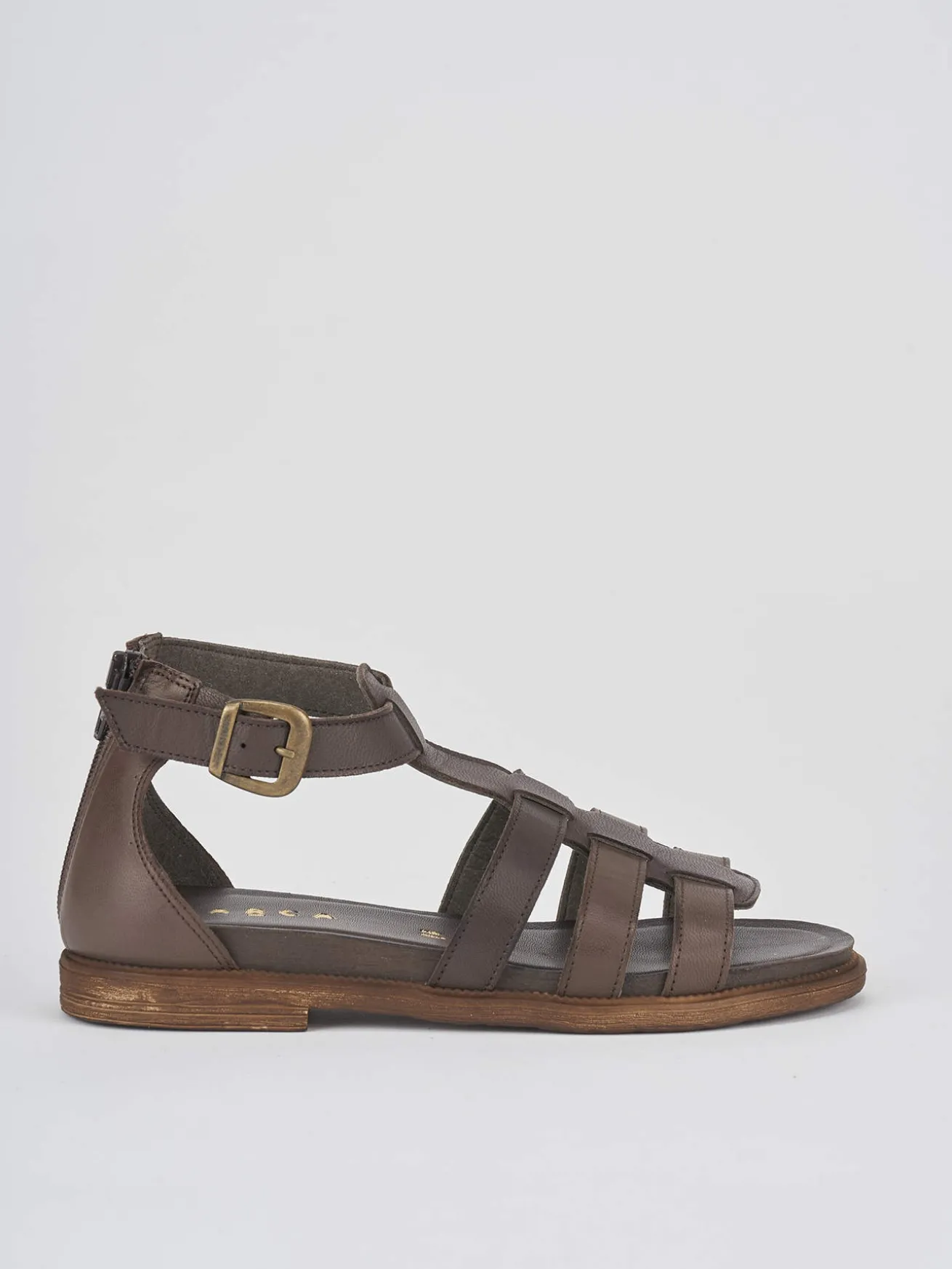 Sandali tacco 1cm pelle testa