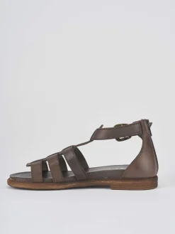 Sandali tacco 1cm pelle testa