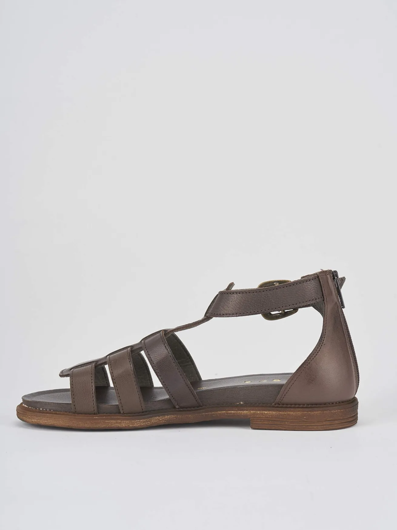 Sandali tacco 1cm pelle testa