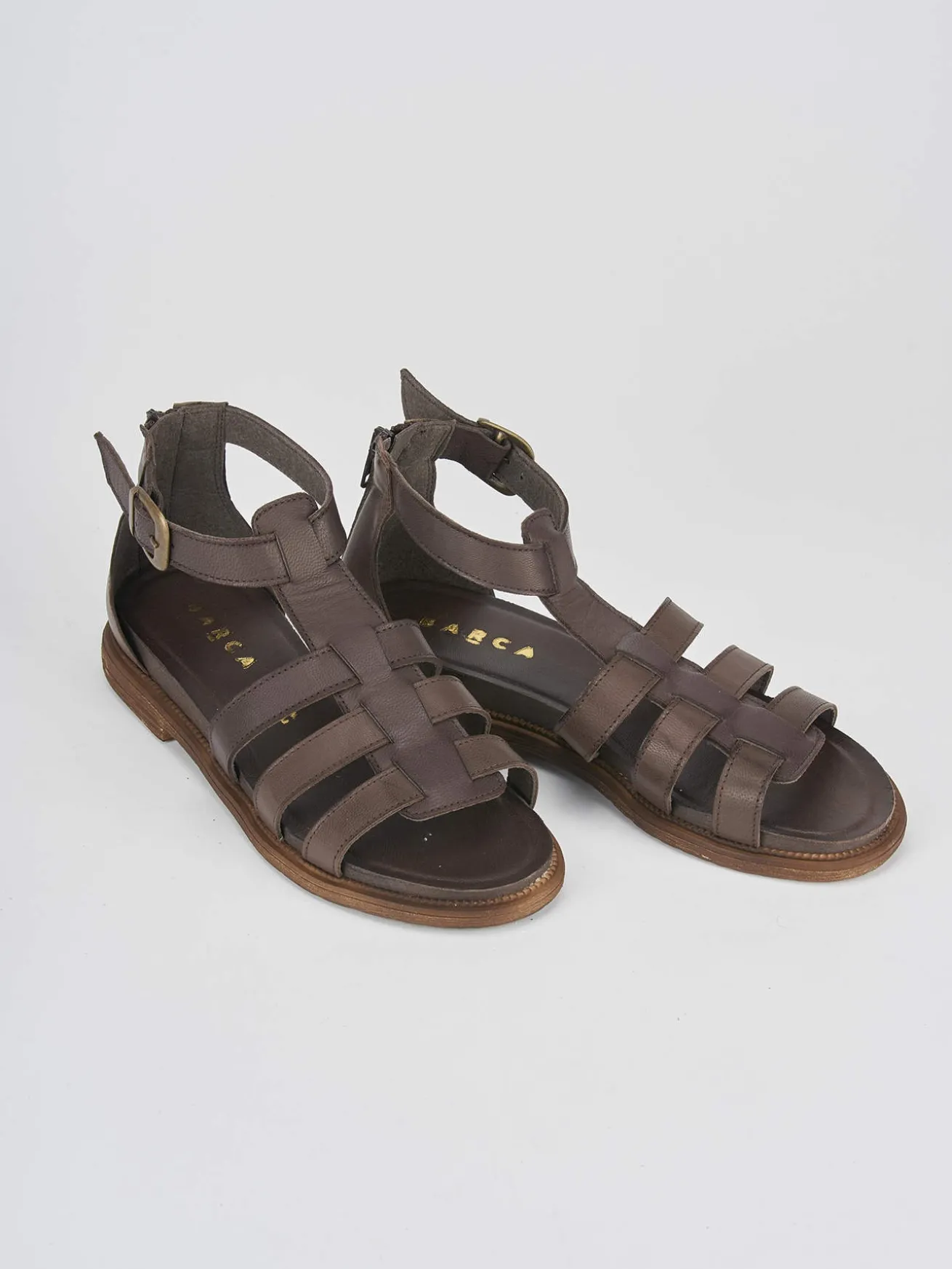 Sandali tacco 1cm pelle testa