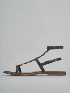 Sandali tacco 1cm pelle testa