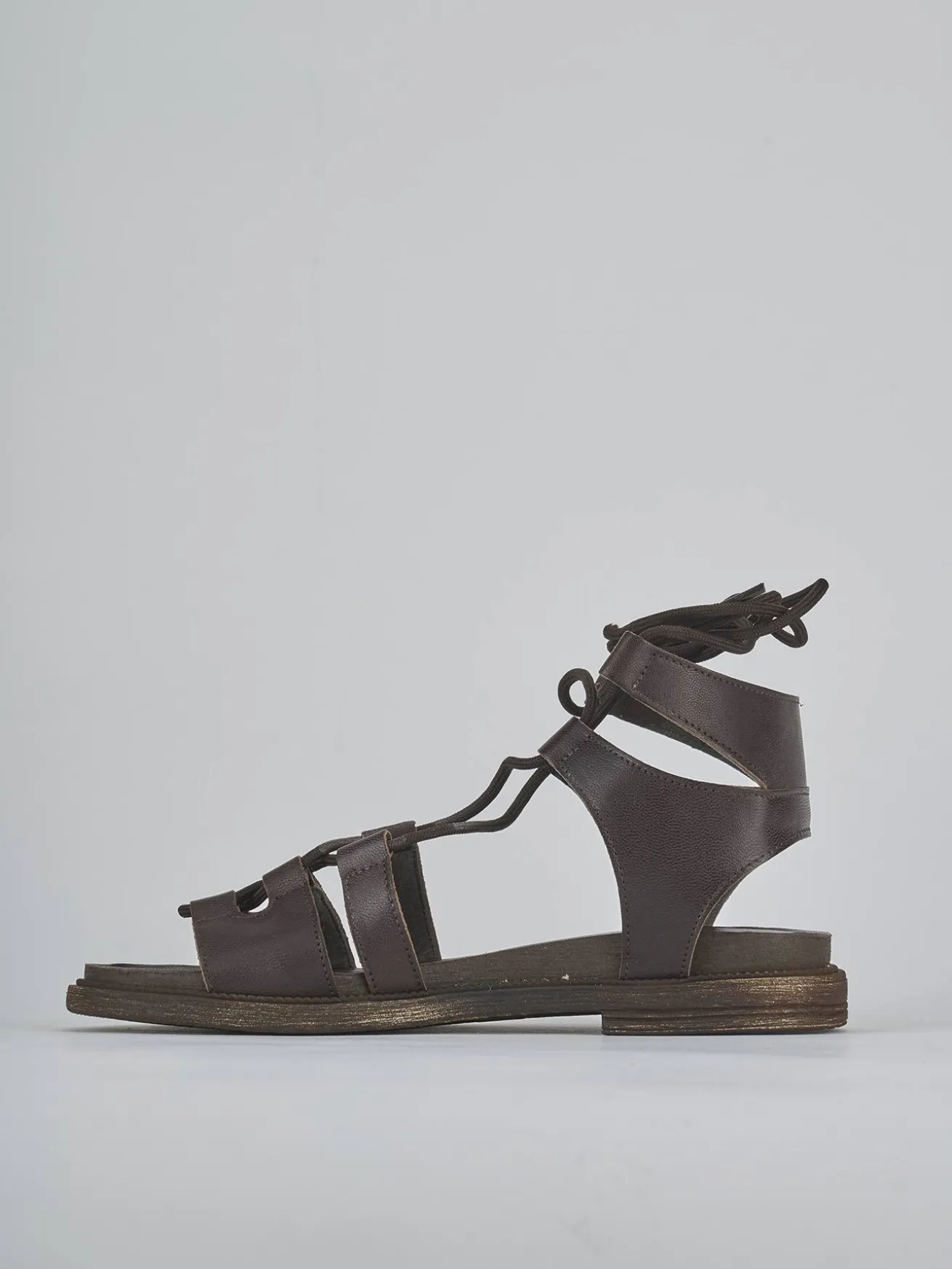 Sandali tacco 1cm pelle testa