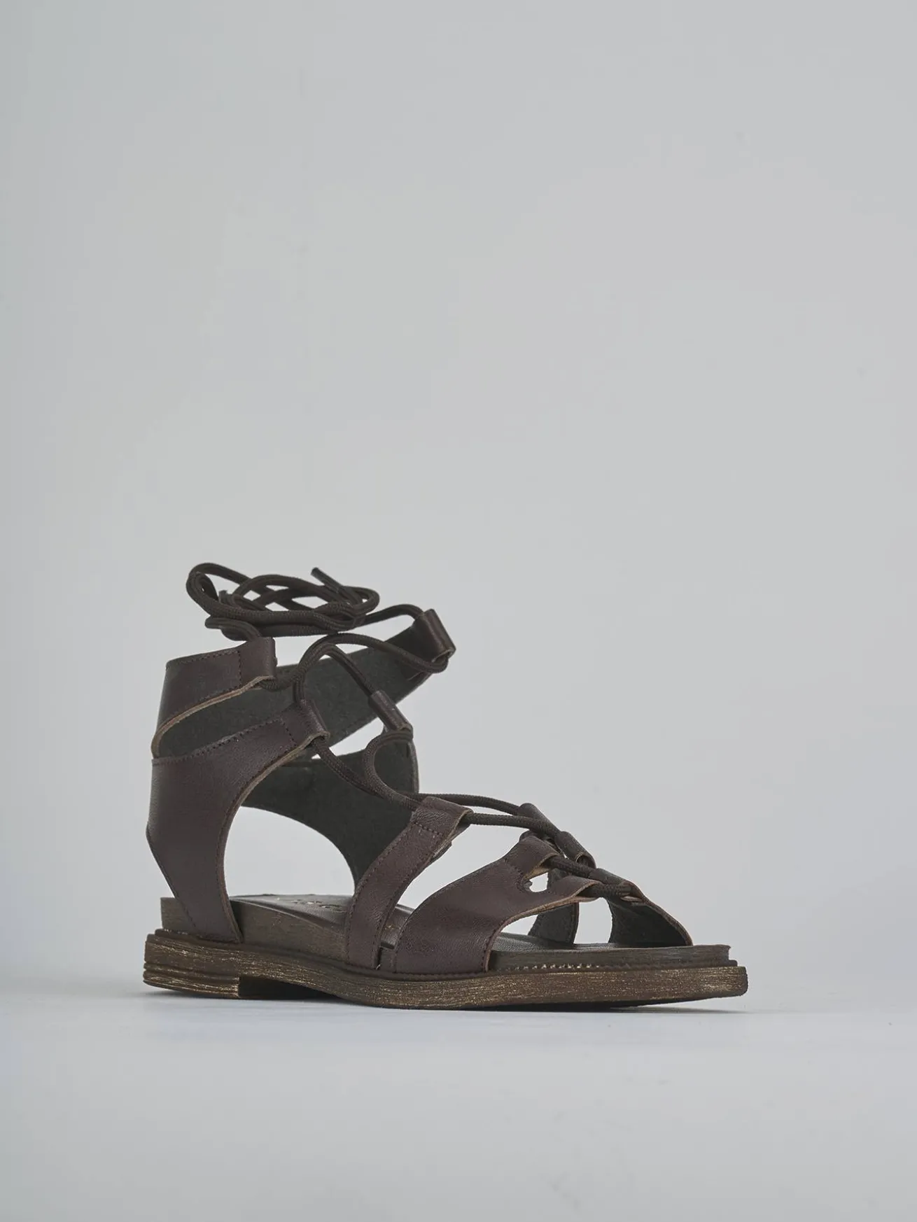 Sandali tacco 1cm pelle testa