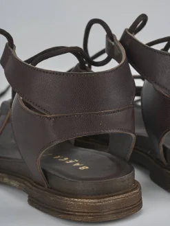 Sandali tacco 1cm pelle testa