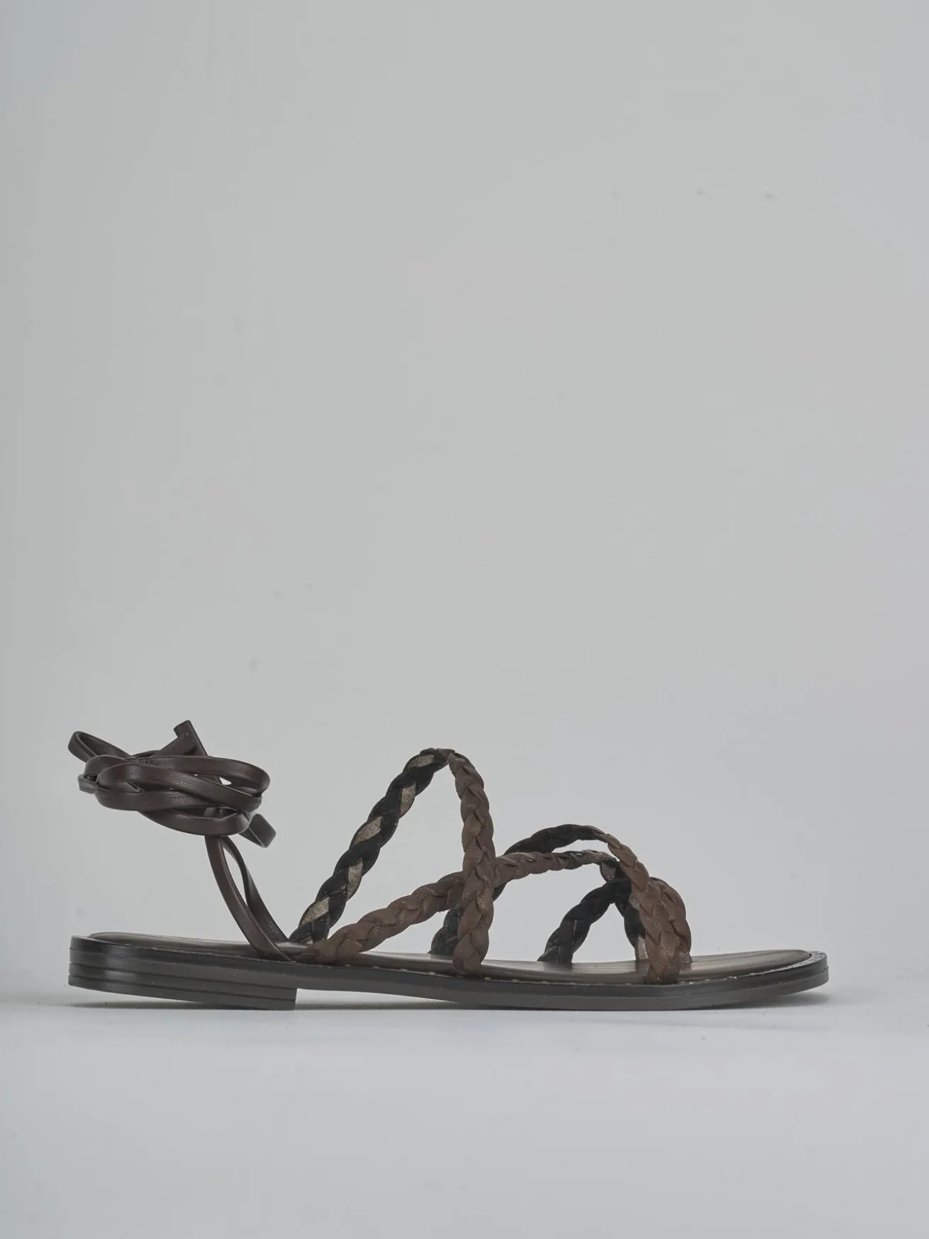 Sandali tacco 1cm pelle testa