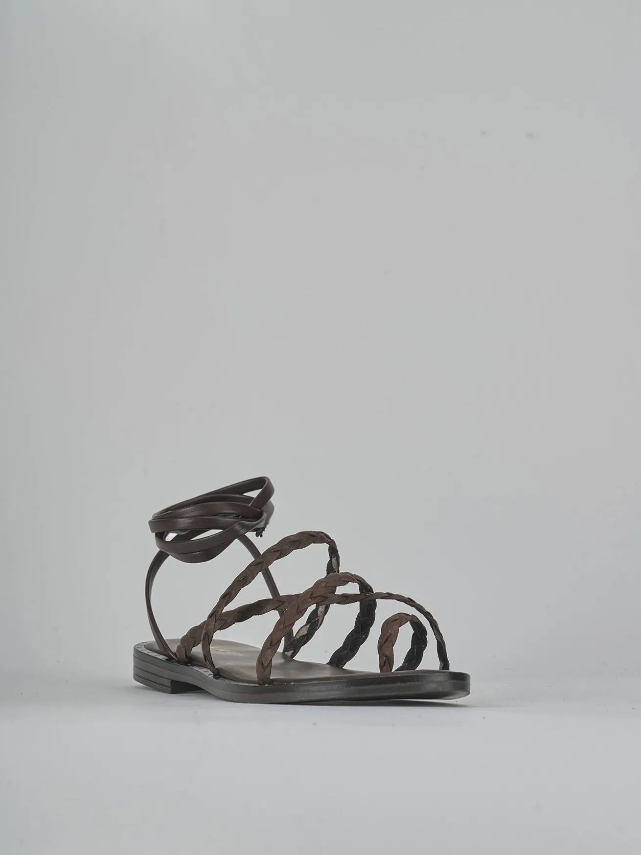 Sandali tacco 1cm pelle testa