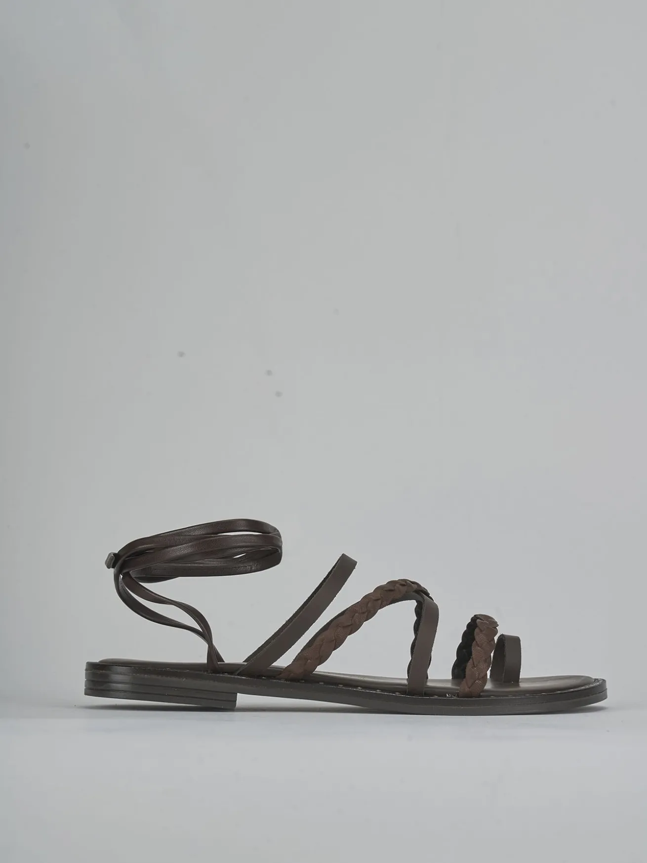 Sandali tacco 1cm pelle testa