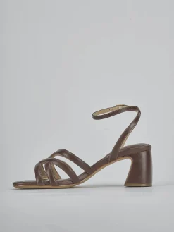 Sandali tacco 6cm pelle testa