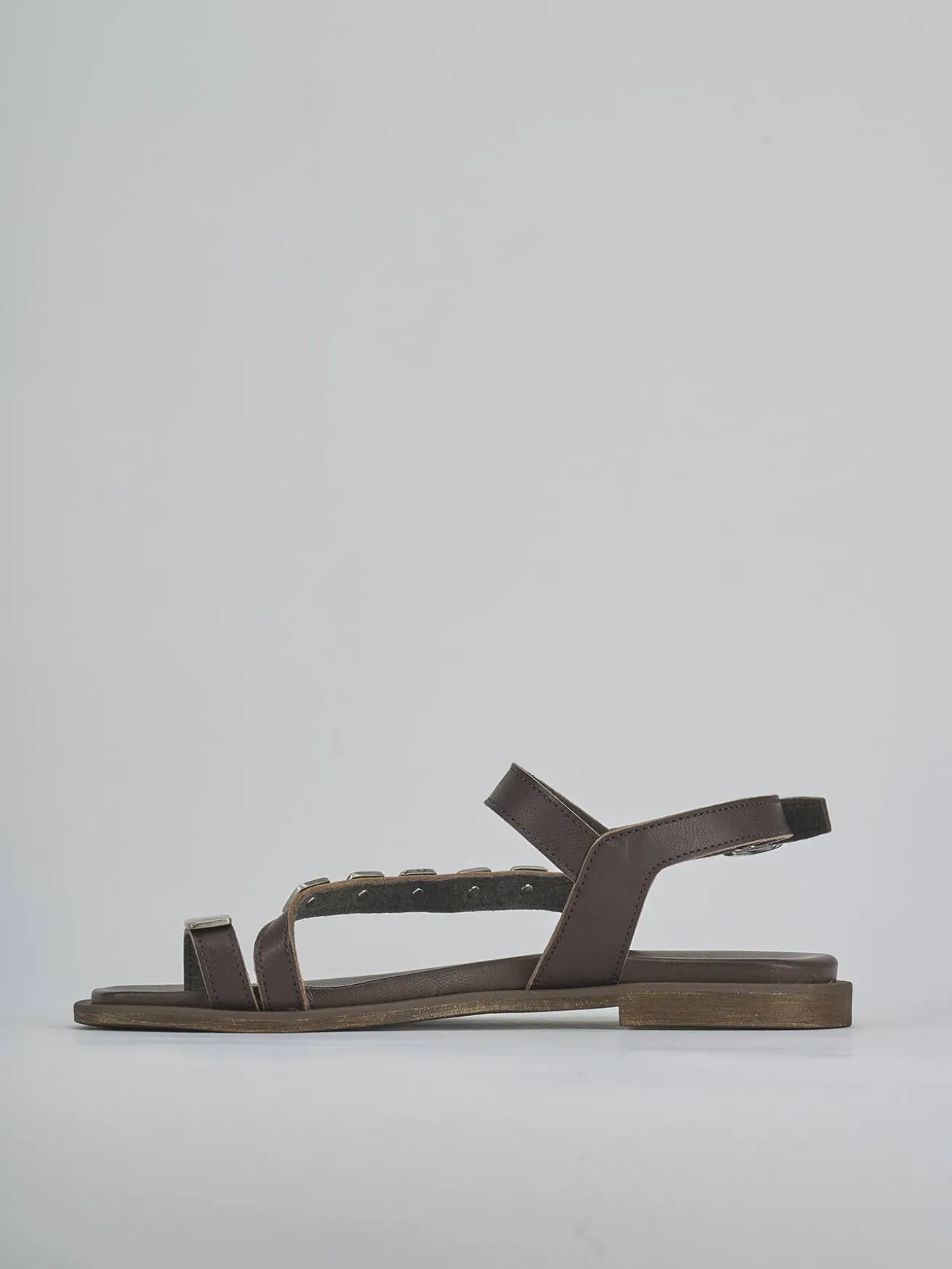 Sandali tacco 1cm pelle testa