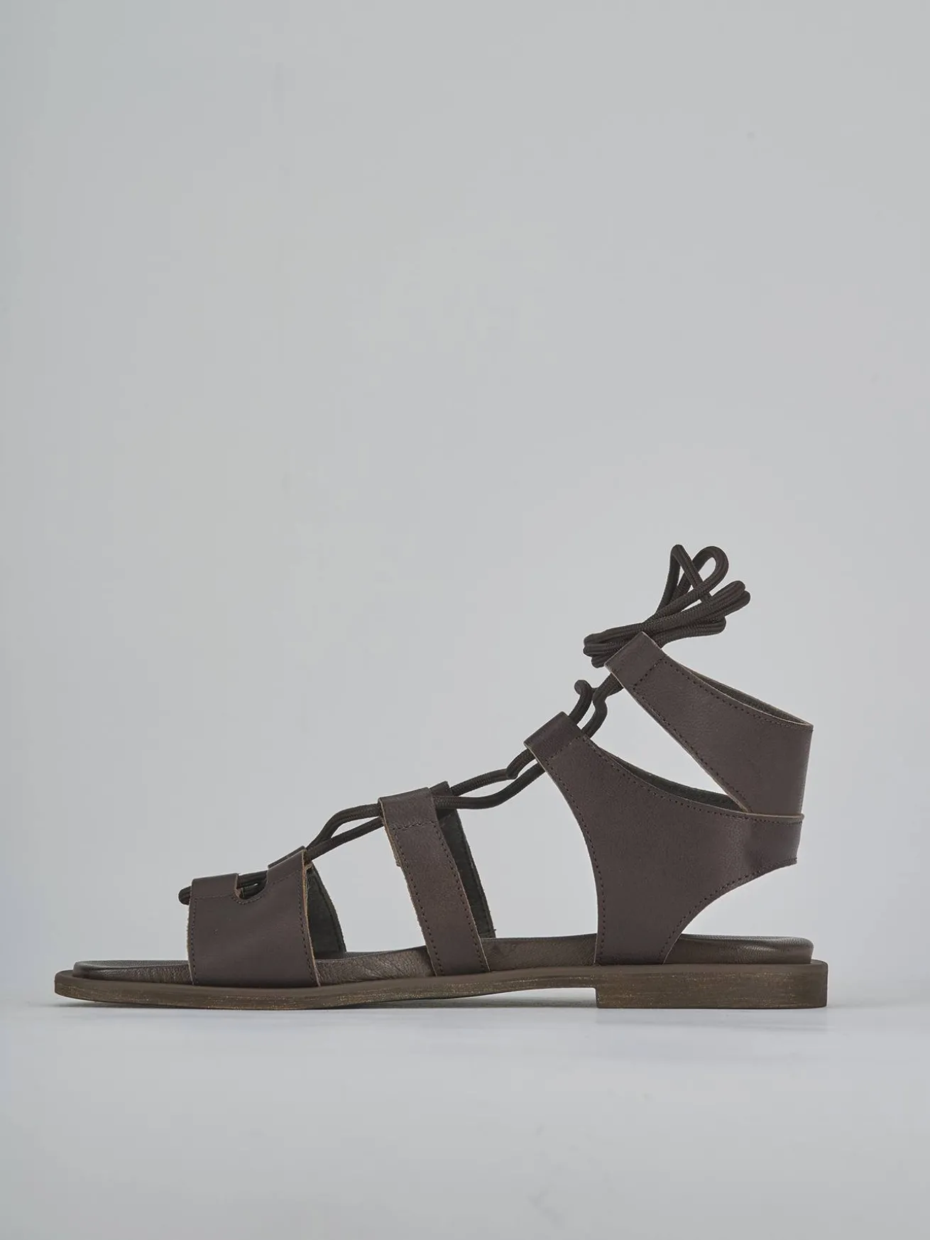 Sandali tacco 1cm pelle testa