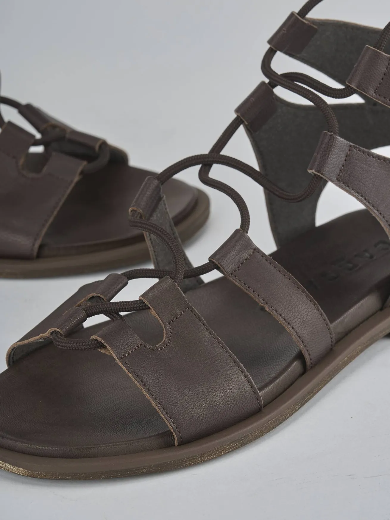 Sandali tacco 1cm pelle testa