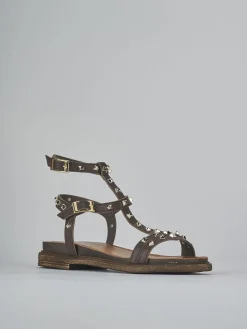 Sandali tacco 1cm pelle testa