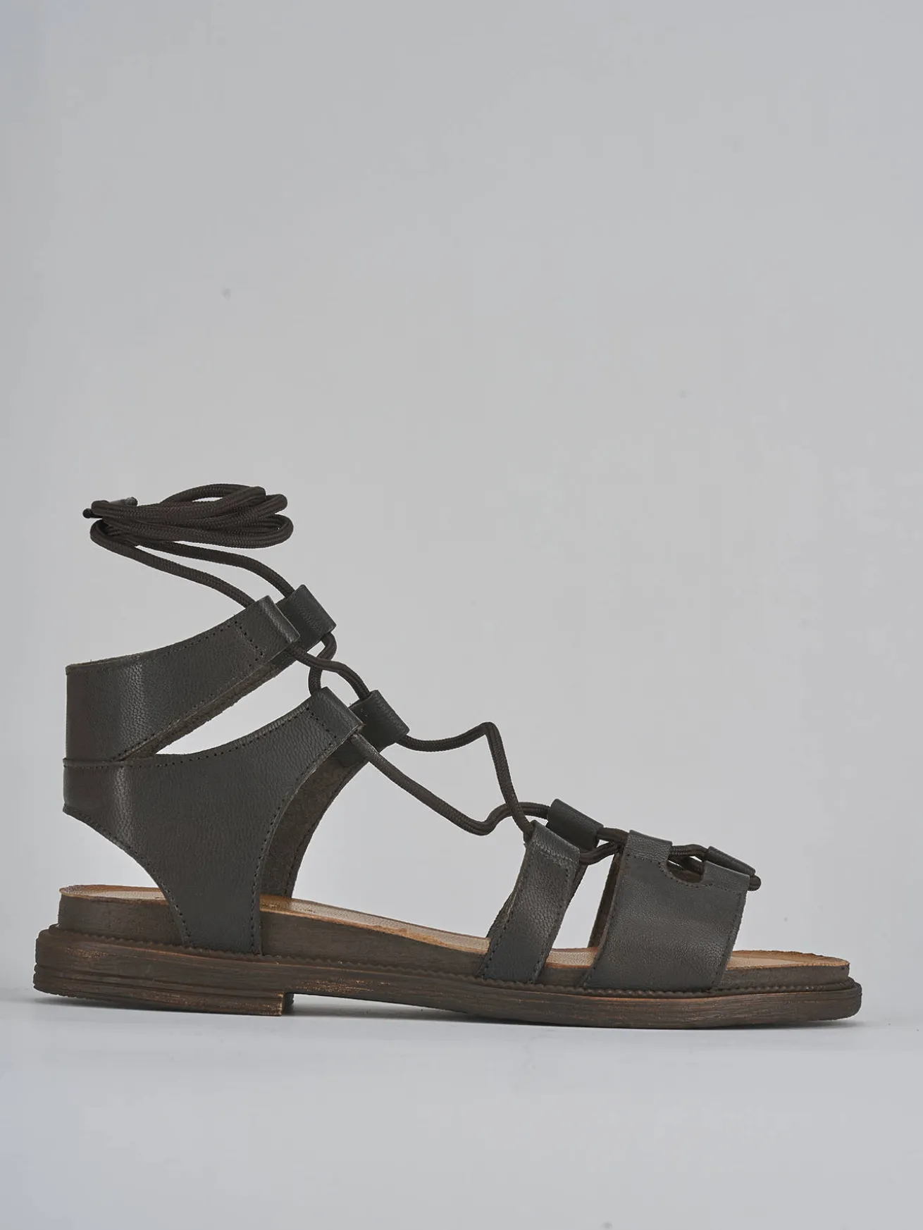 Sandali tacco 1cm pelle testa