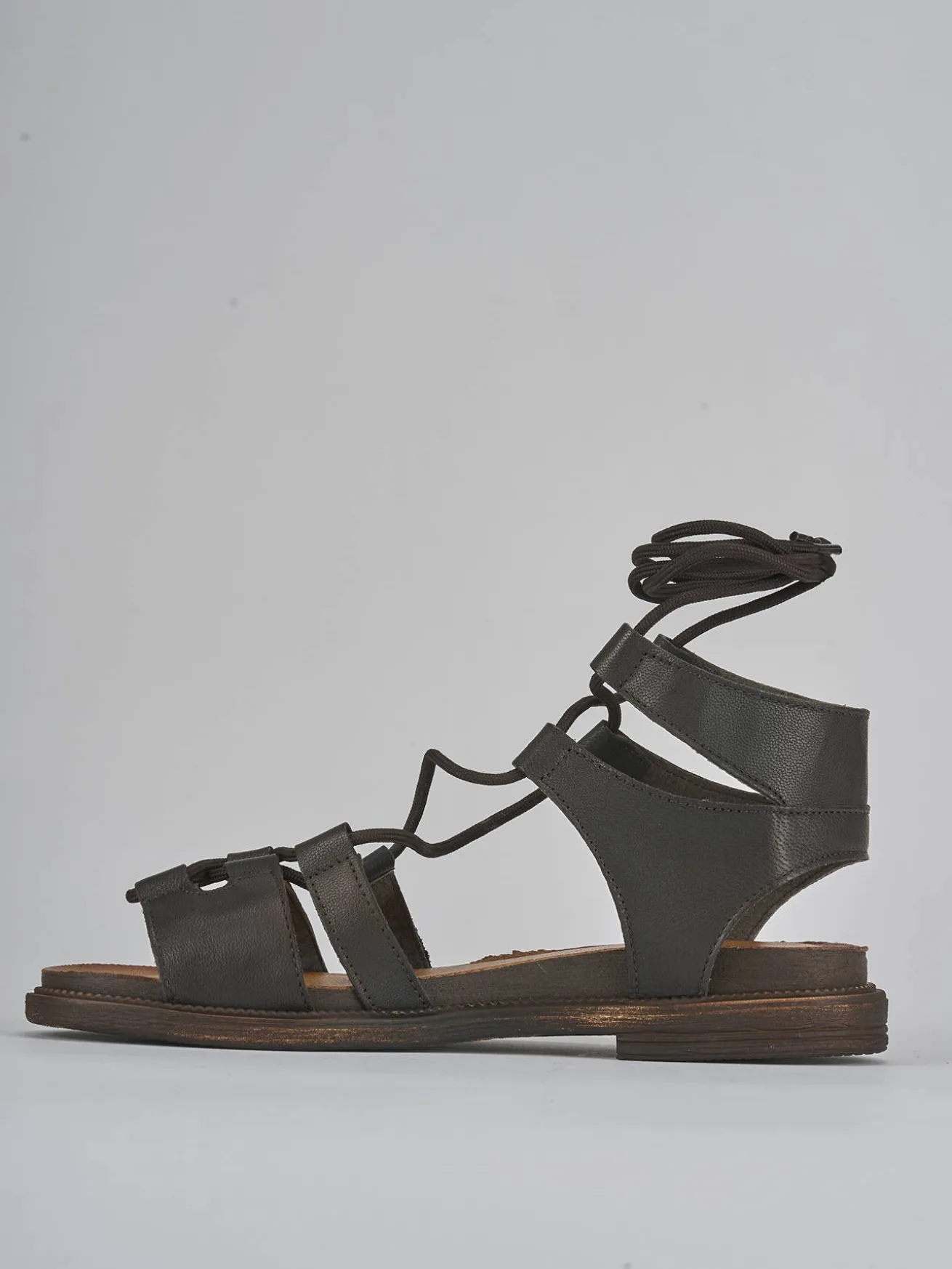 Sandali tacco 1cm pelle testa