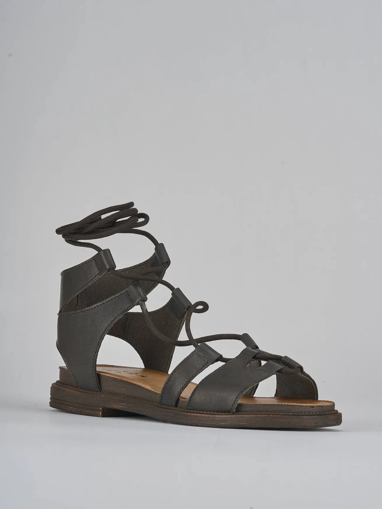 Sandali tacco 1cm pelle testa