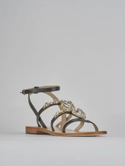 Sandali tacco 1cm pelle testa