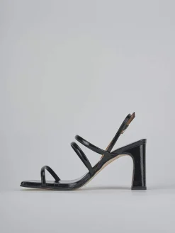 Sandali tacco 8cm vernice nero