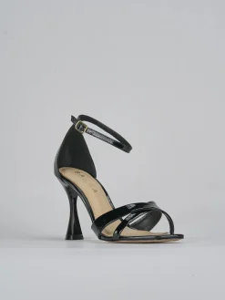 Sandali tacco 9cm vernice nero