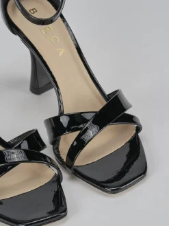Sandali tacco 9cm vernice nero
