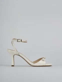 Sandali tacco 7cm vernice bianco