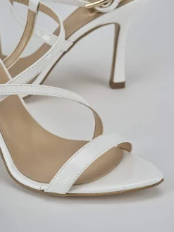 Sandali tacco 9cm vernice bianco