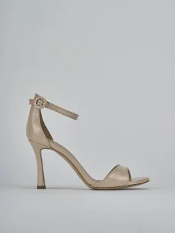 Sandali tacco 9cm vernice beige