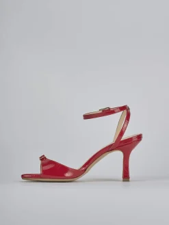 Sandali tacco 7cm vernice rosso