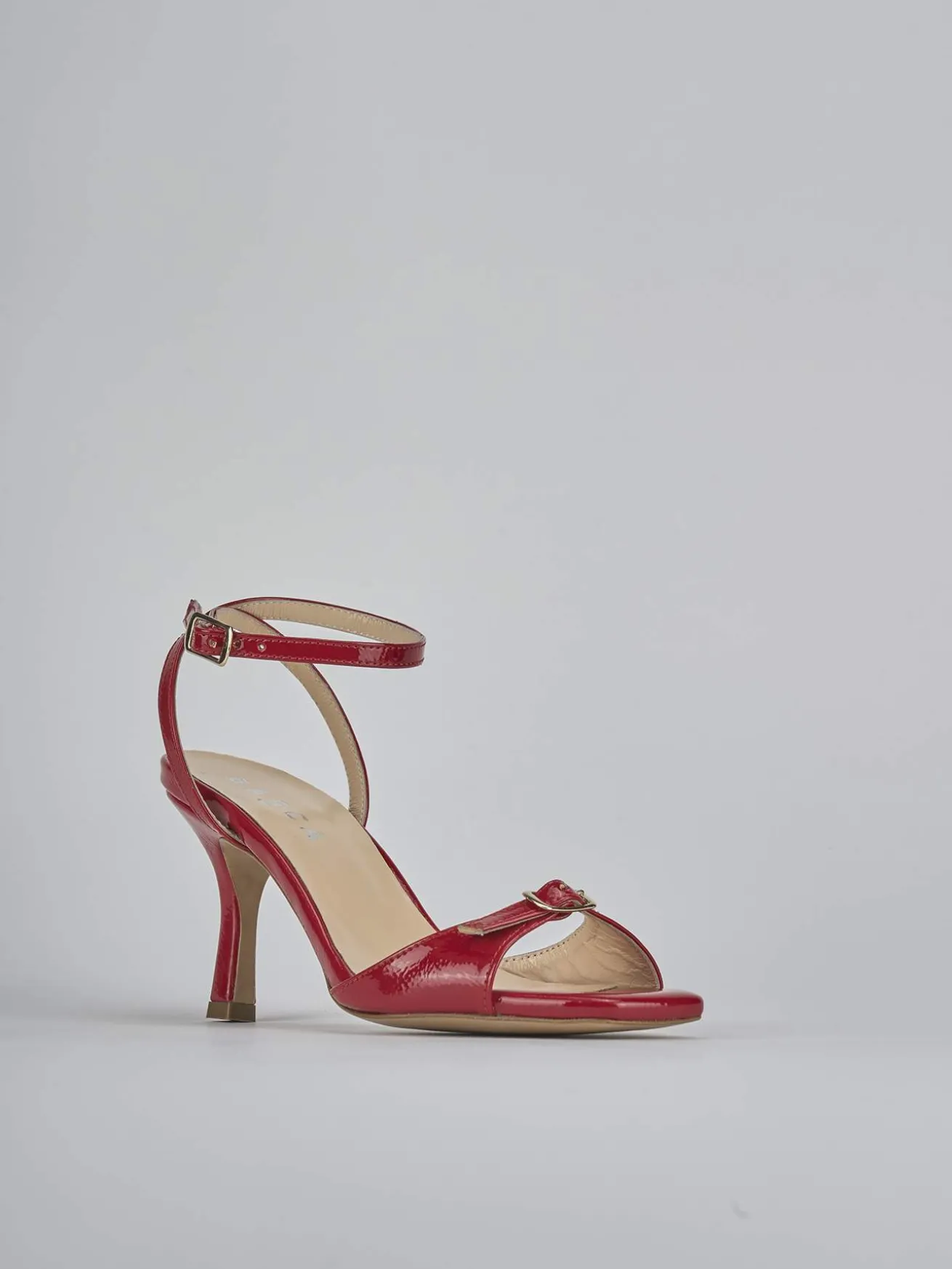 Sandali tacco 7cm vernice rosso