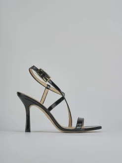 Sandali tacco 9cm vernice nero