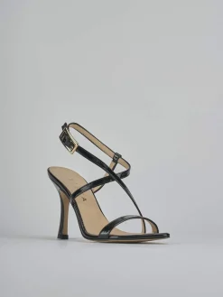 Sandali tacco 9cm vernice nero