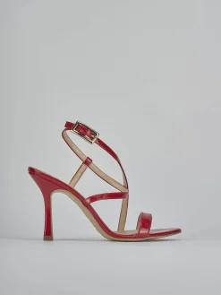 Sandali tacco 9cm vernice rosso