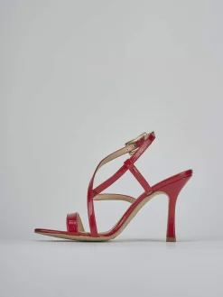 Sandali tacco 9cm vernice rosso