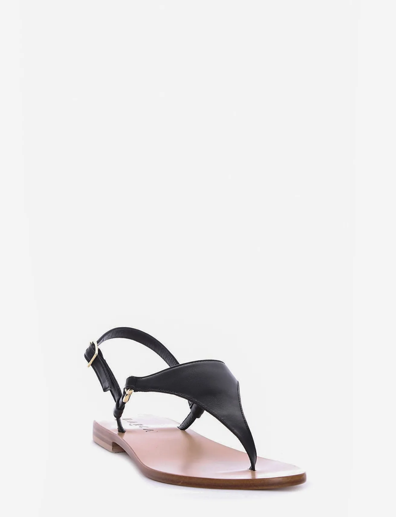 sandalo infradito tacco 1 cm nero