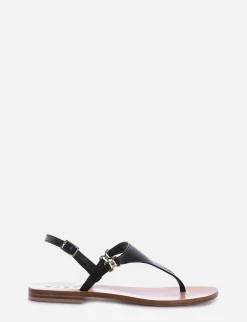 sandalo infradito tacco 1 cm nero