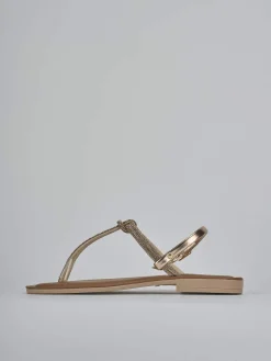 Sandalo infradito tacco 1 cm rosa pelle