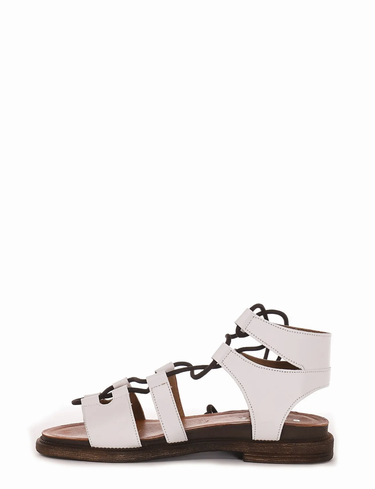 sandalo tacco 1 cm bianco