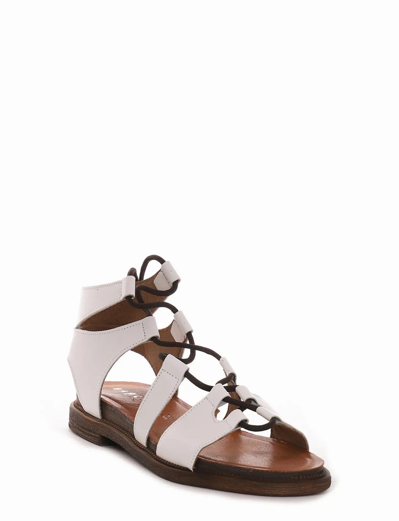 sandalo tacco 1 cm bianco