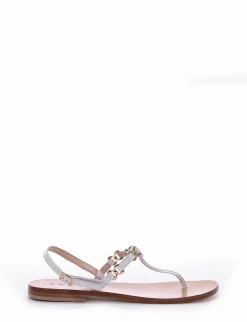 sandalo tacco 1 cm bianco