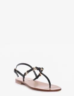 sandalo tacco 1 cm nero